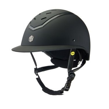 Charles Owen Kylo Matte Mips Wide Peak black/shiny black ridehjelm
