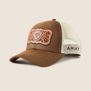 Ariat Floral Leather Patch Cap