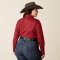 Ariat Ladies Kirby Stretch Shirt - Cattle Brand Print