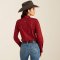 Ariat Ladies Kirby Stretch Shirt - Cattle Brand Print