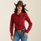 Ariat Ladies Kirby Stretch Shirt - Cattle Brand Print