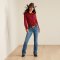 Ariat Ladies Kirby Stretch Shirt - Cattle Brand Print