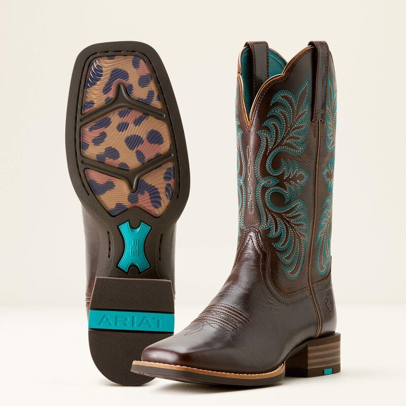 Ariat Gilette Square Toe Stretchfit Woman, Arizona brown/Marble brown