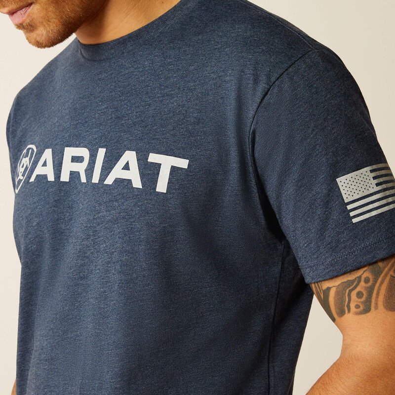 Ariat Shield Flag Herre T-Shirt