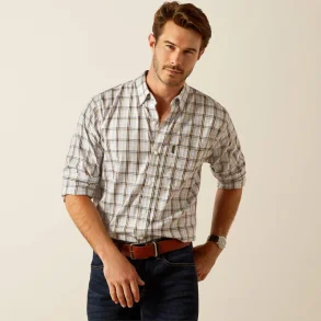 Ariat Napa Men's Shirt, Pacific Blue Plaid