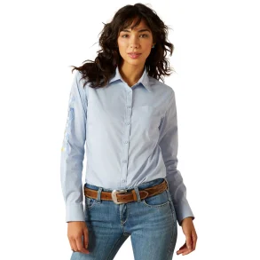 Ariat Ladies Team Kirby Western Shirt - Kentucky Blue
