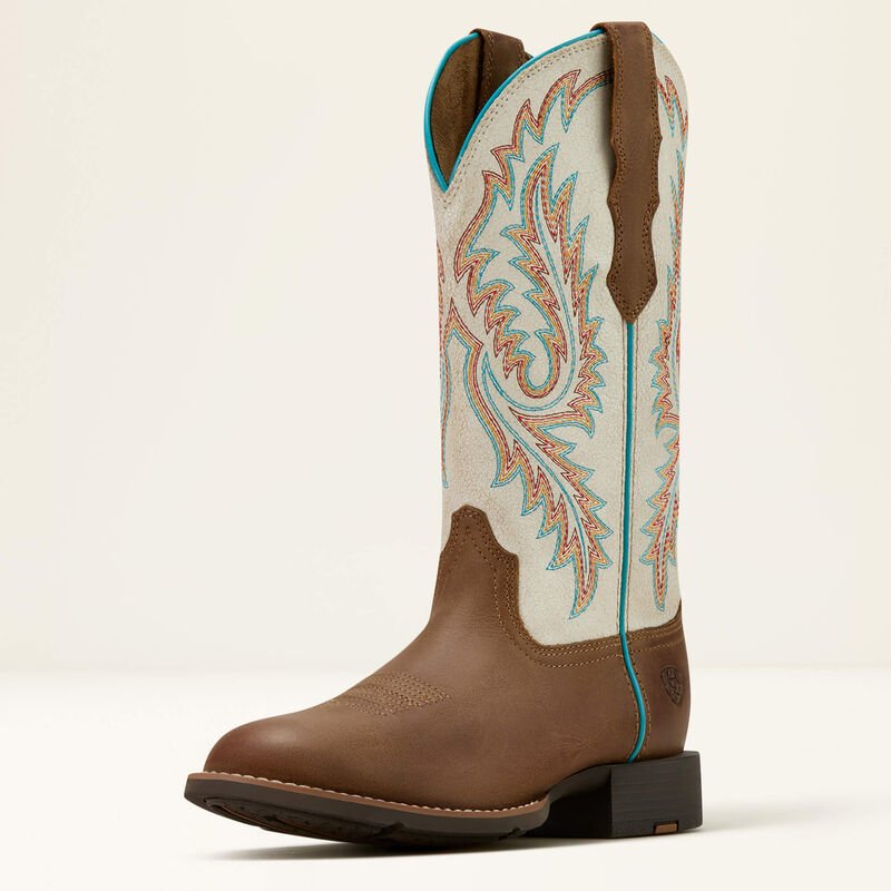 Ariat Round Up WToe stretchfit westernstøvle sandstorm 1800-