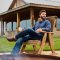 Ariat Mens Holland Retro Snap Shirt - Navy