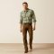 Ariat Mens Huxlee Retro Fit Western Shirt - Deep Teal