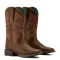 Ariat Round Up Wide Square Toe Woman, Sassy Brown