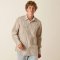 Ariat Mens Retro Hesper Fitted Snap Shirt - Sandshell Stripe