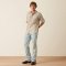 Ariat Mens Retro Hesper Fitted Snap Shirt - Sandshell Stripe