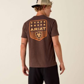 Ariat Strip Patriotic Badge T-Shirt unisex