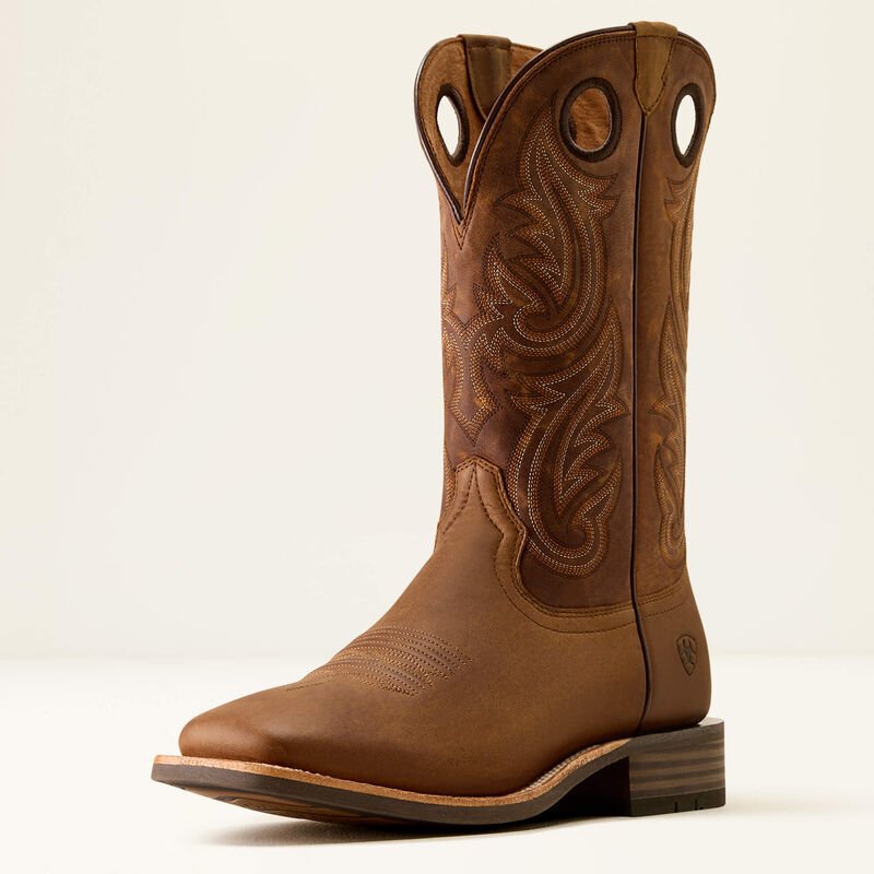 Ariat Highland Toughstock Wide square Toe, Distressed Brown / Tack Room Brown
