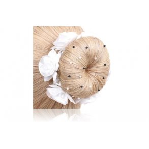 SD Design hrnet m.crystal perler og sorte perler / vlg farve