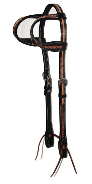 EE Tack Dobbelt �re med flet, western trense