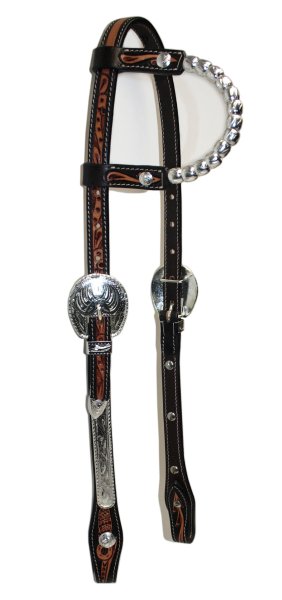 EE Tack One Ear western trense med s�lv deko