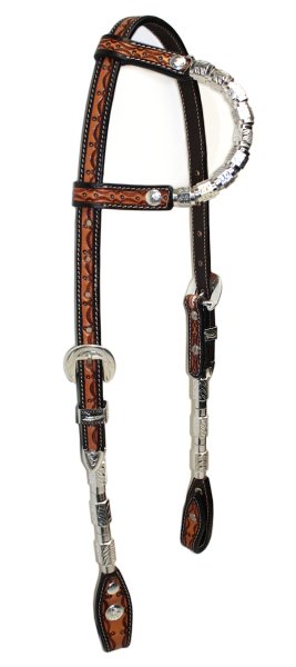 EE Tack One Ear western trense med s�lv deko