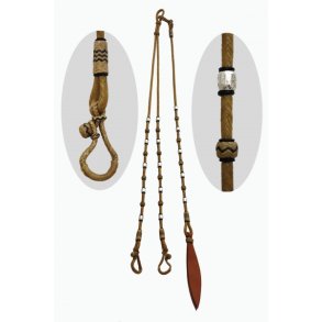 Romal Reins Rawhide Silver Balls