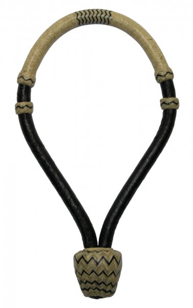 Rawhide Bosal - 36 Plaited - G-151 - Black / Natural