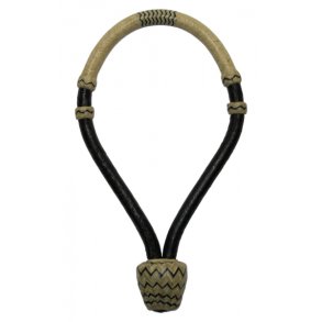 Rawhide Bosal - 36 Plaited - G-151 - Black / Natural