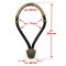 Rawhide Bosal - 36 Plaited - G-151 - Black / Natural