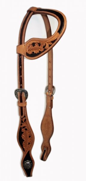 EE Tack One Ear western trense lys og m�rk