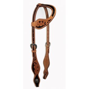 EE Tack One Ear western trense lys og m�rk