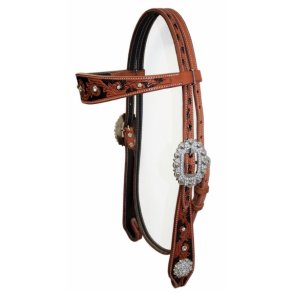 SN Tack - Showhovedtj m. pandebnd og sten