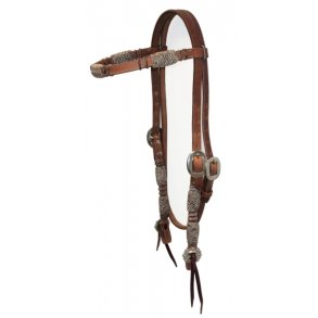  SN Tack hovedtj med pandebnd og flettet rhud