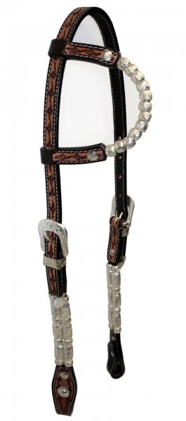 EE Tack One Ear Western trense med s�lv