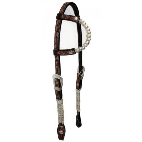 EE Tack One Ear Western trense med s�lv