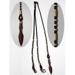 Romal Reins EE Tack Sort med Rhud