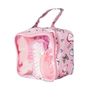 Horka Strigletaske med hjerter lyserd