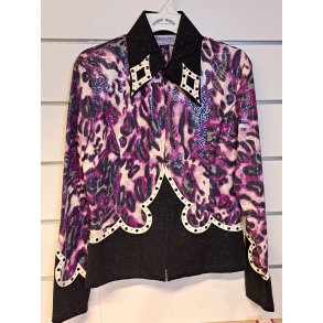 Hobbyhorse showbluse lilla print Large