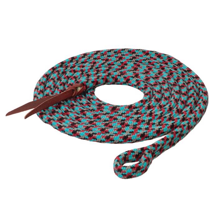 ECOLUXE Lead Rope w/ Loop Black/Dark Red/Turquoise/Charcoal