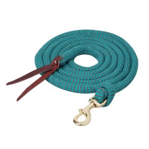 ECOLUXE Lead Rope w/ Snap Turquoise/Charcoal