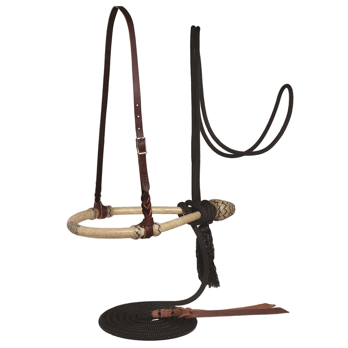Professional`s Choice Bosal/Mecate Set, Black 7/16