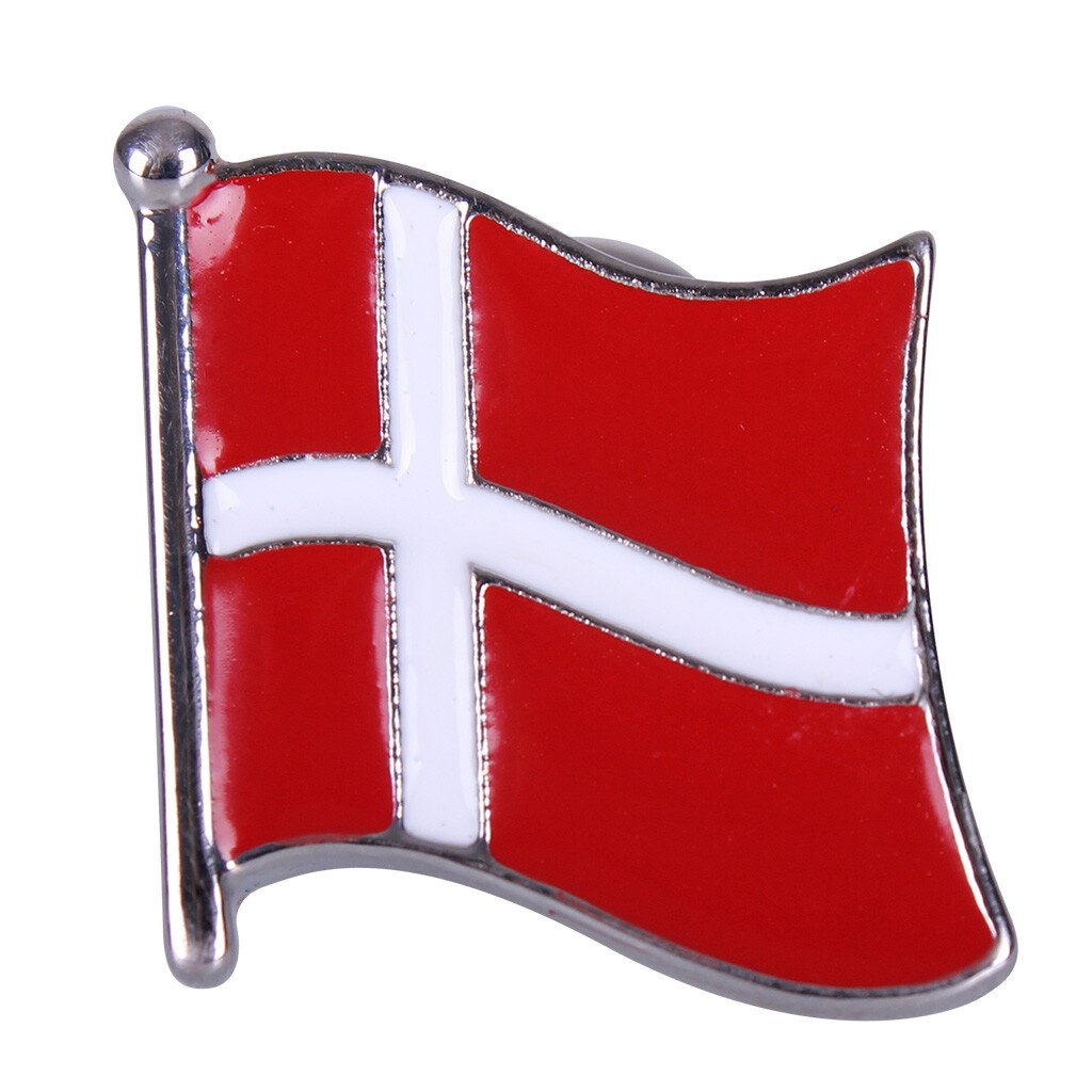 QHP pin med Danmarks flag