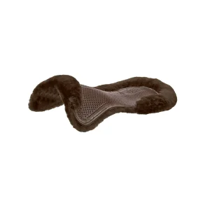 Acavallo Terapeutisk Gel Pad med fuld lammeskind brun