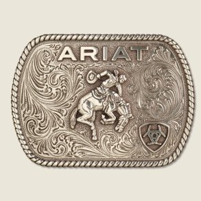 Ariat ADT Rectangle Buckle Saddle Bronc Belt Buckle