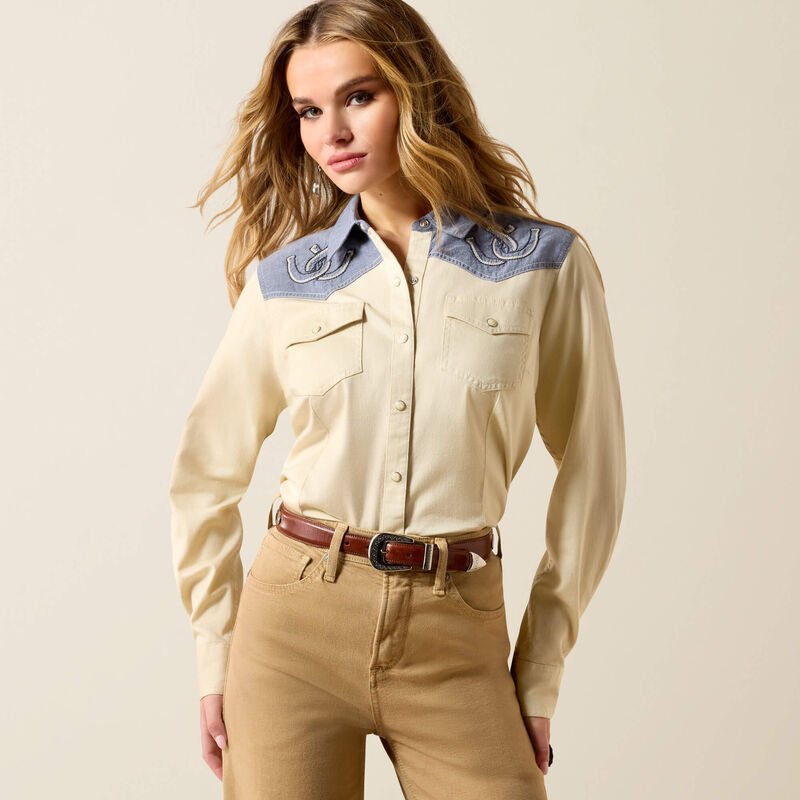 Ariat Horseshoe Womens Western Show Shirt