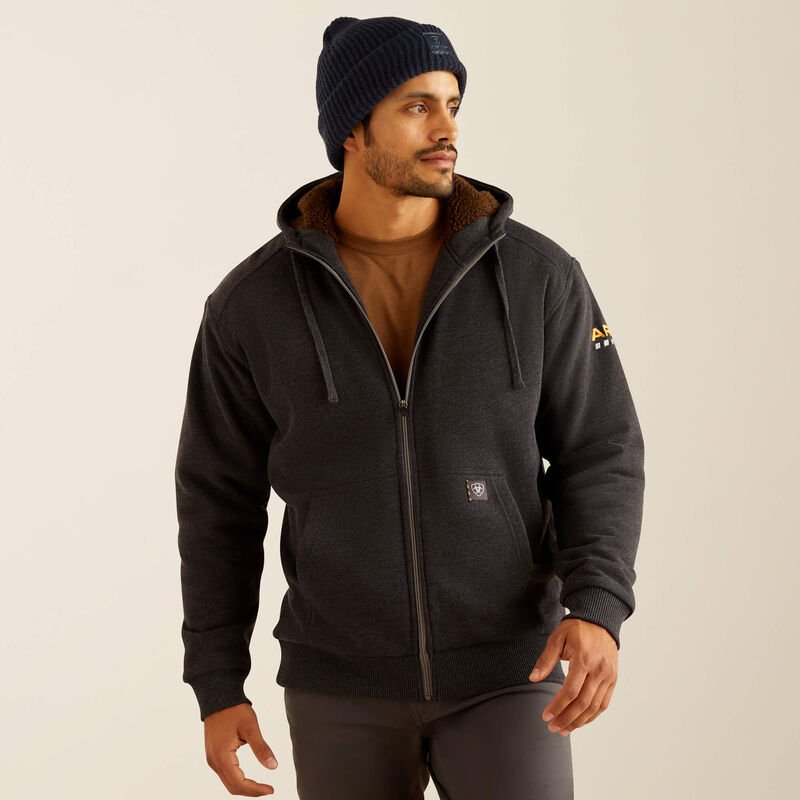 Ariat Rebar All-Weather Sherpa Lined Full Zip Hoodie