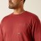 Ariat Rebar Work langrmet t-shirt men, rd