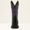 Ariat Round Up Wide Square Toe Stretchfit Woman, Black Deertan