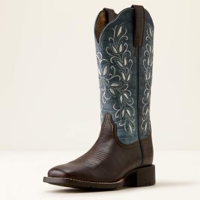 Ariat Round Up holly Denim / Croc Print
