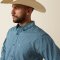 Ariat Team Jansen Fitted Men�s shirt, navy/light blue