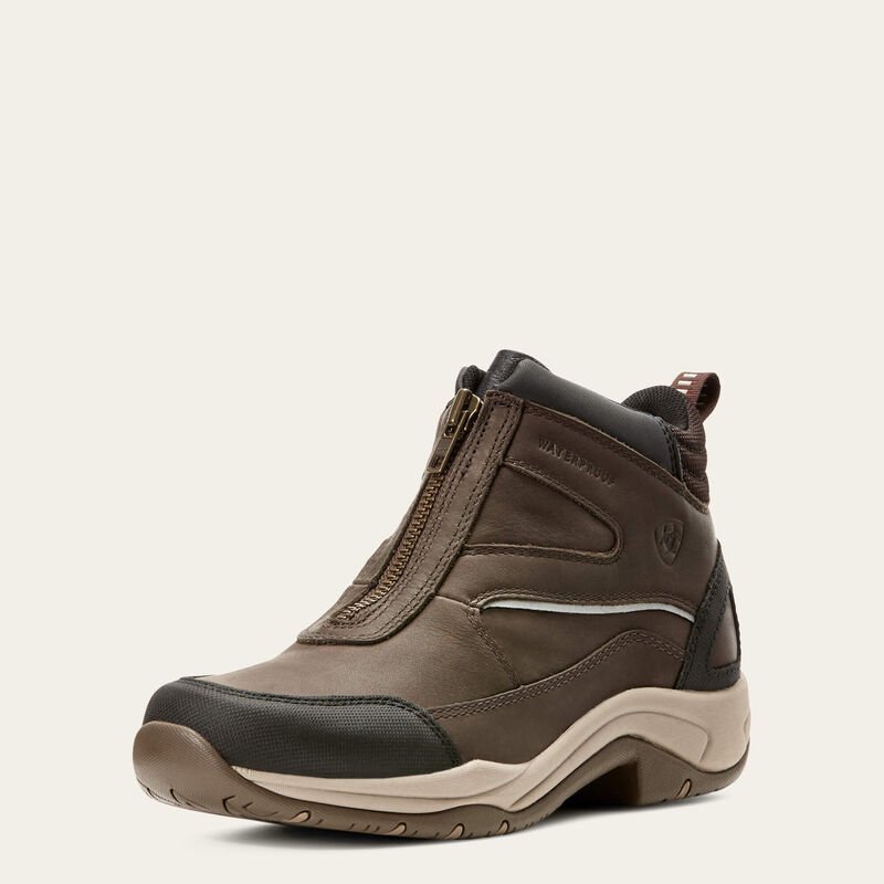 Ariat Telluride Zip H2O kort stvle, mrk brun