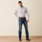 Ariat Tony Fitted Men�s shirt, white geo print