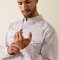 Ariat Tony Fitted Men�s shirt, white geo print